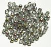 100 6mm Round Rainbow Vitrail Glass Beads